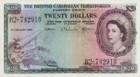 Gallery image for British Caribbean Territories p11b: 20 Dollars
